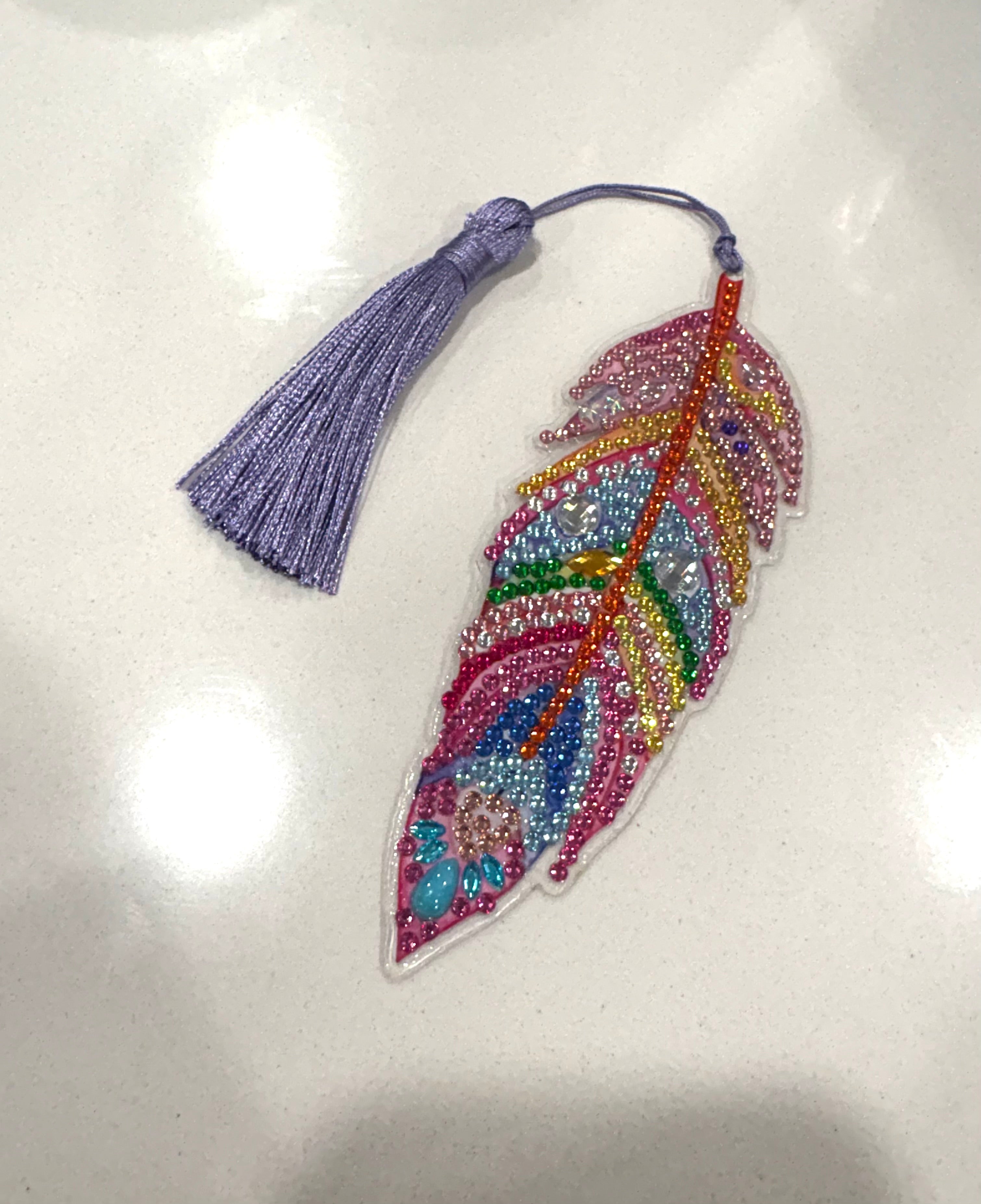 Rainbow Feather Bookmark