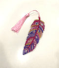 Pink Feather Bookmark